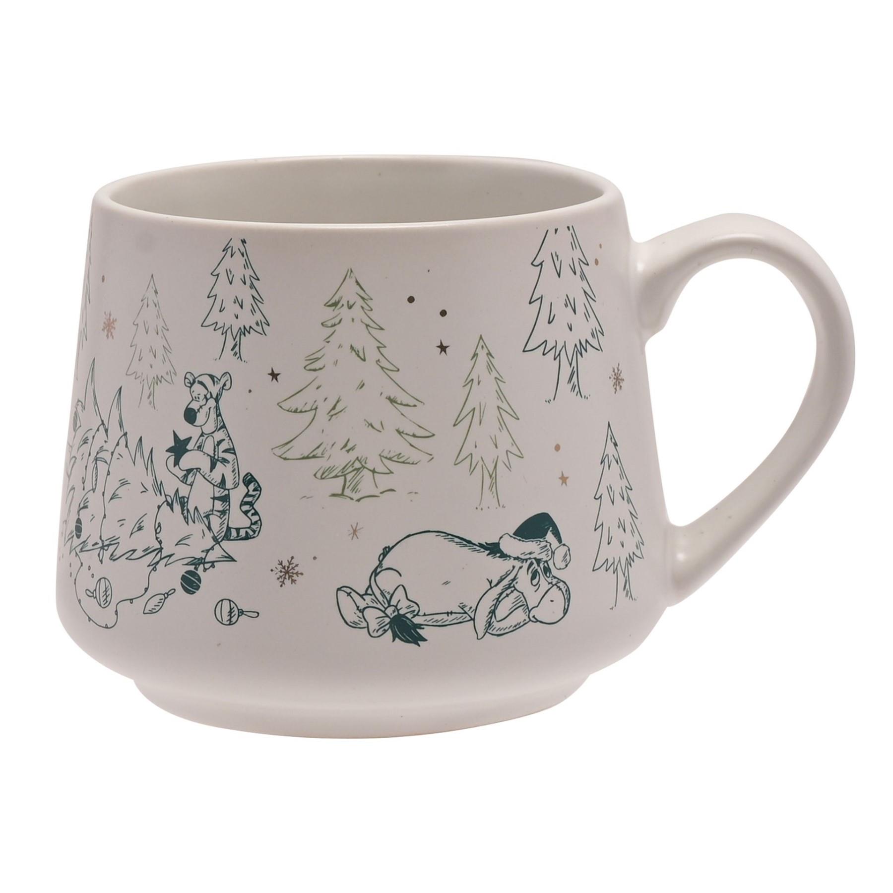 Disney Winnie the Pooh Christmas Mug with Illustrated Character Image