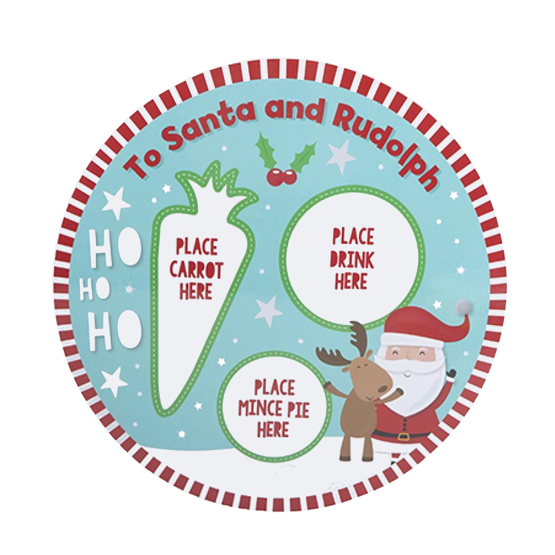 Christmas Eve Santa Treat Placemat Corked Back Night Before Christmas