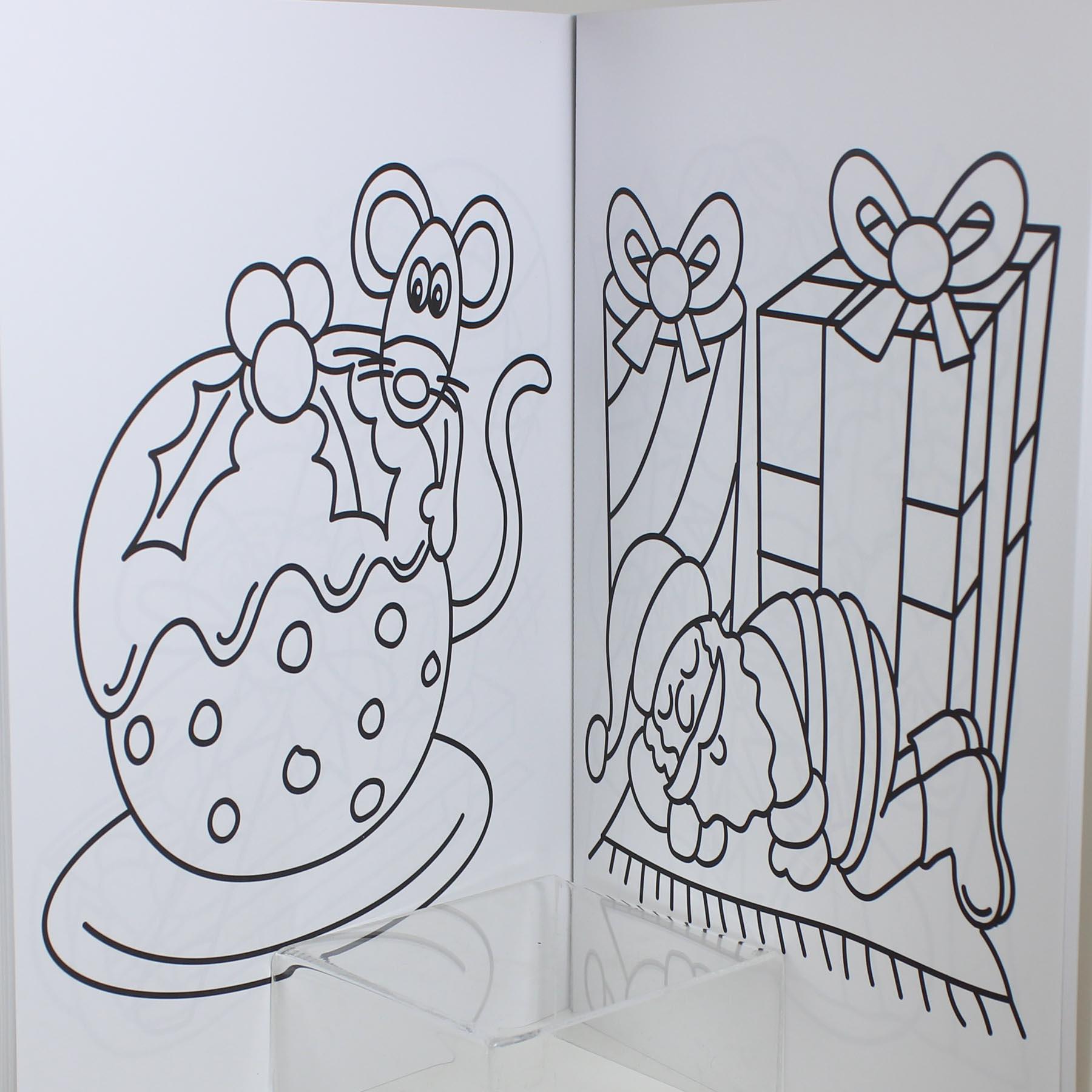 image442651339.jpg Christmas Red Bumper Colouring Book - Large Print - Stocking Filler
