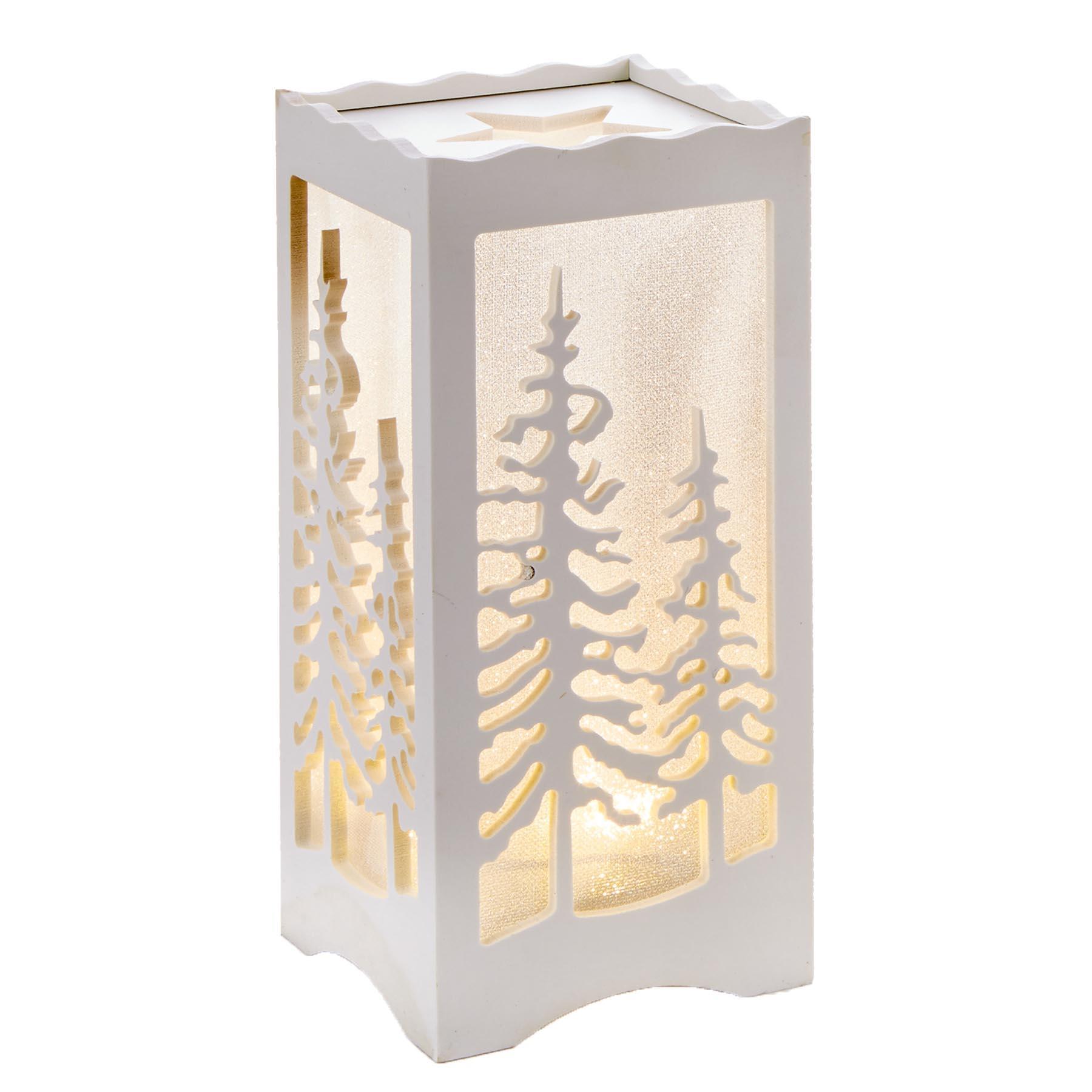 Christmas 23cm Lit Silhouette Box Night Light - Trees