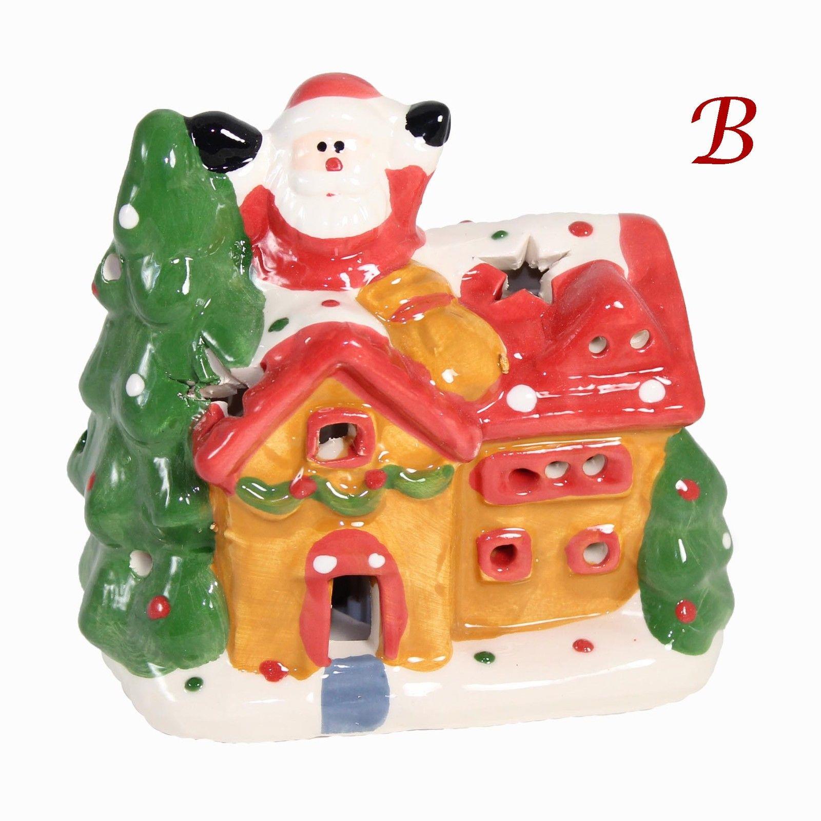 Christmas Decoration Battery Operated Flashing LED House - B