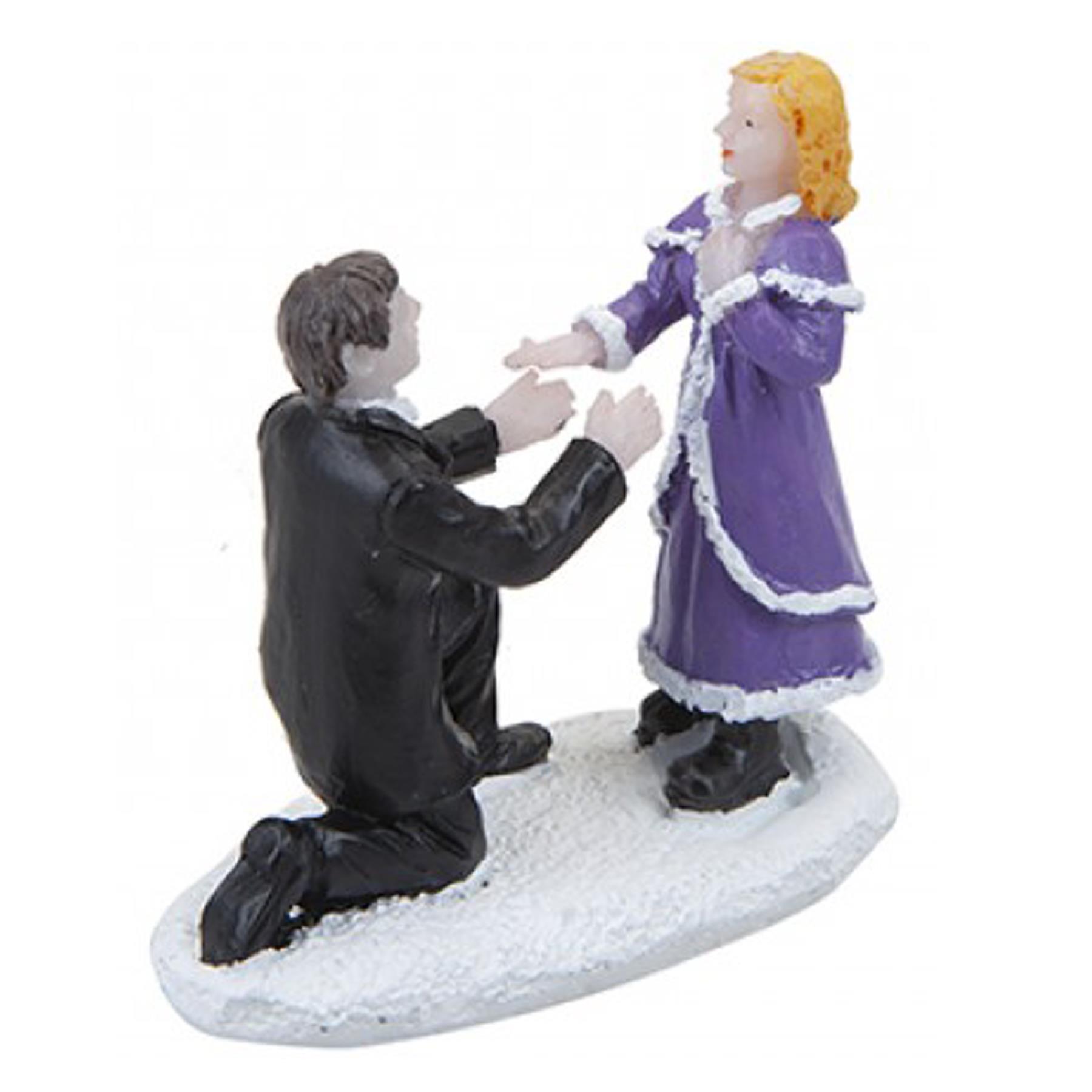 Christmas Village Scene Decoration - Couples Proposal