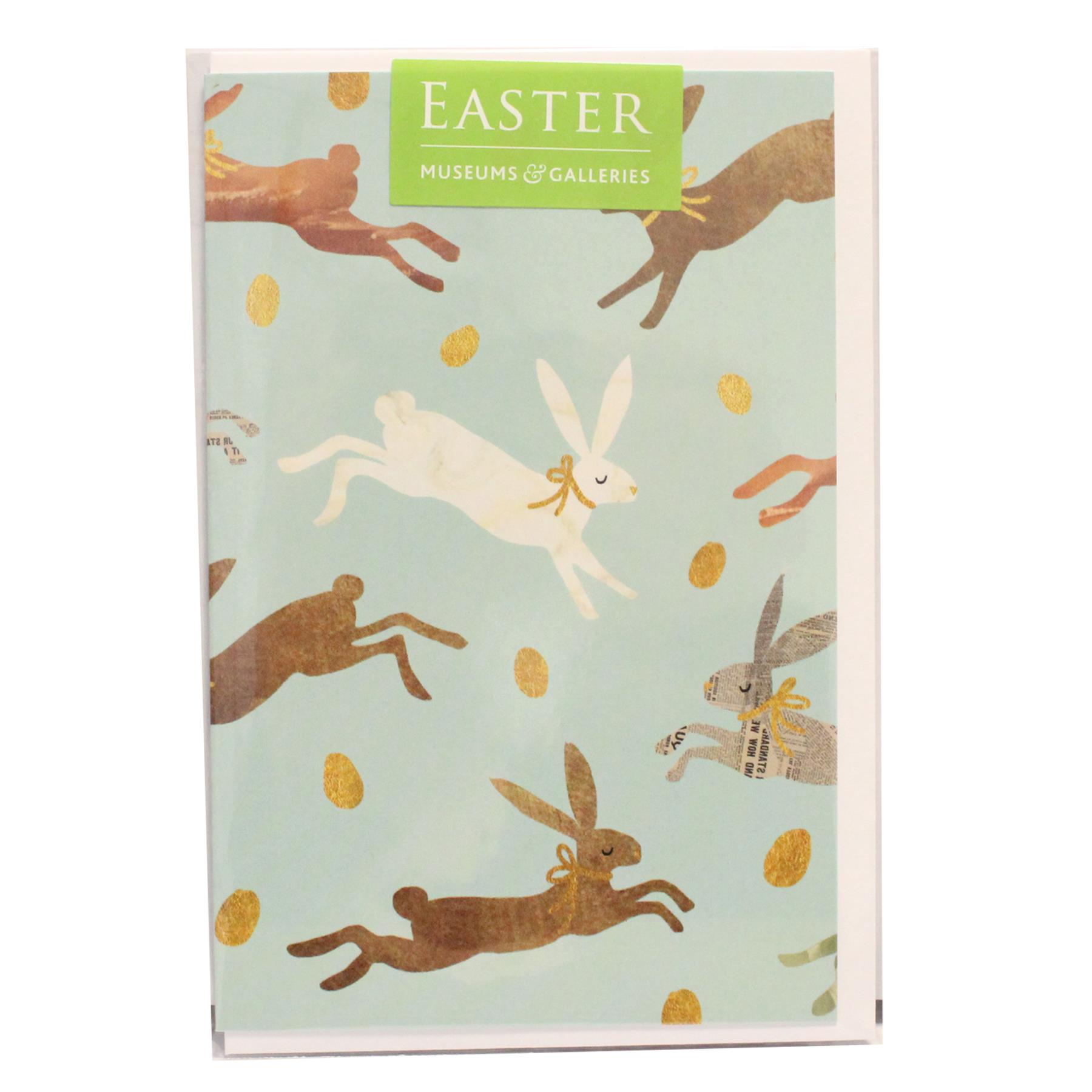 image449977647.jpg Easter Hares and Eggs Greeting Card with White Envelope