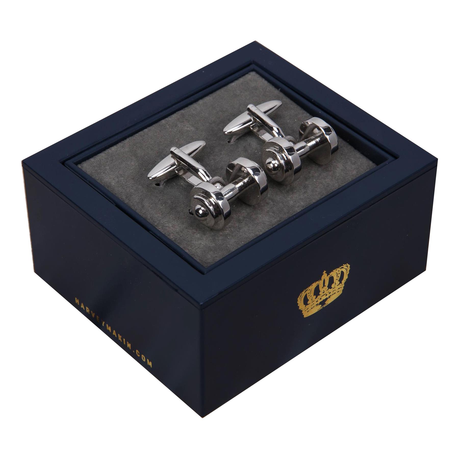 Pair of Cufflinks Novelty Accessories - Dumbbell