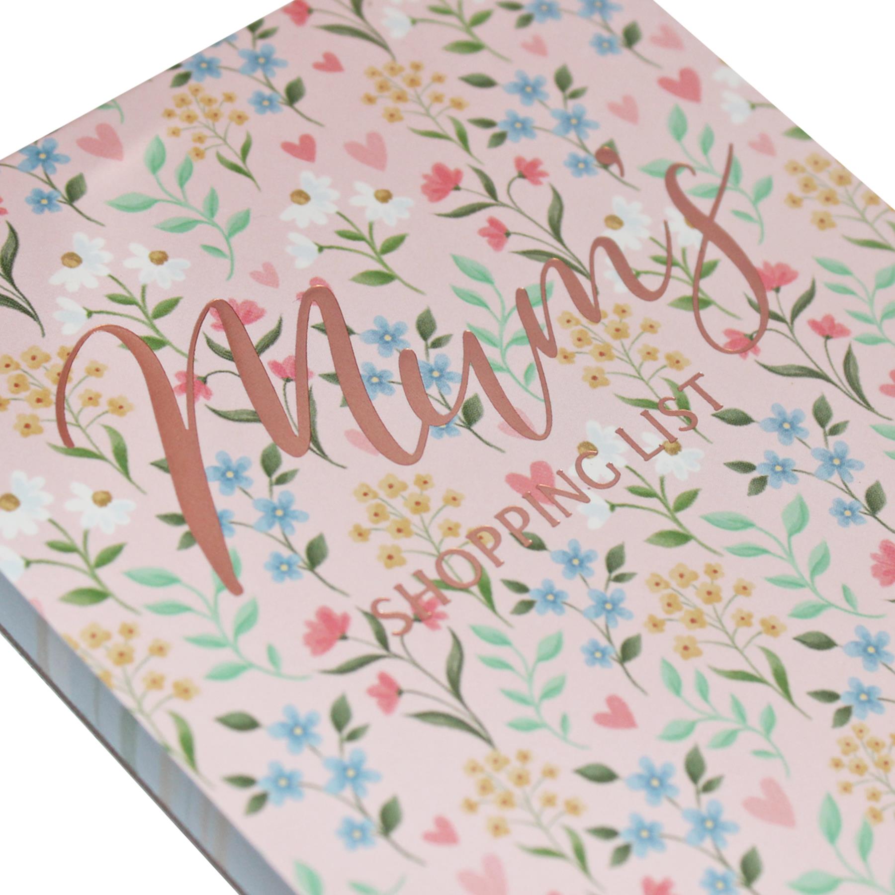 Mum Magnetic Shopping List Mother's Day Gifts Ditsy Floral Range