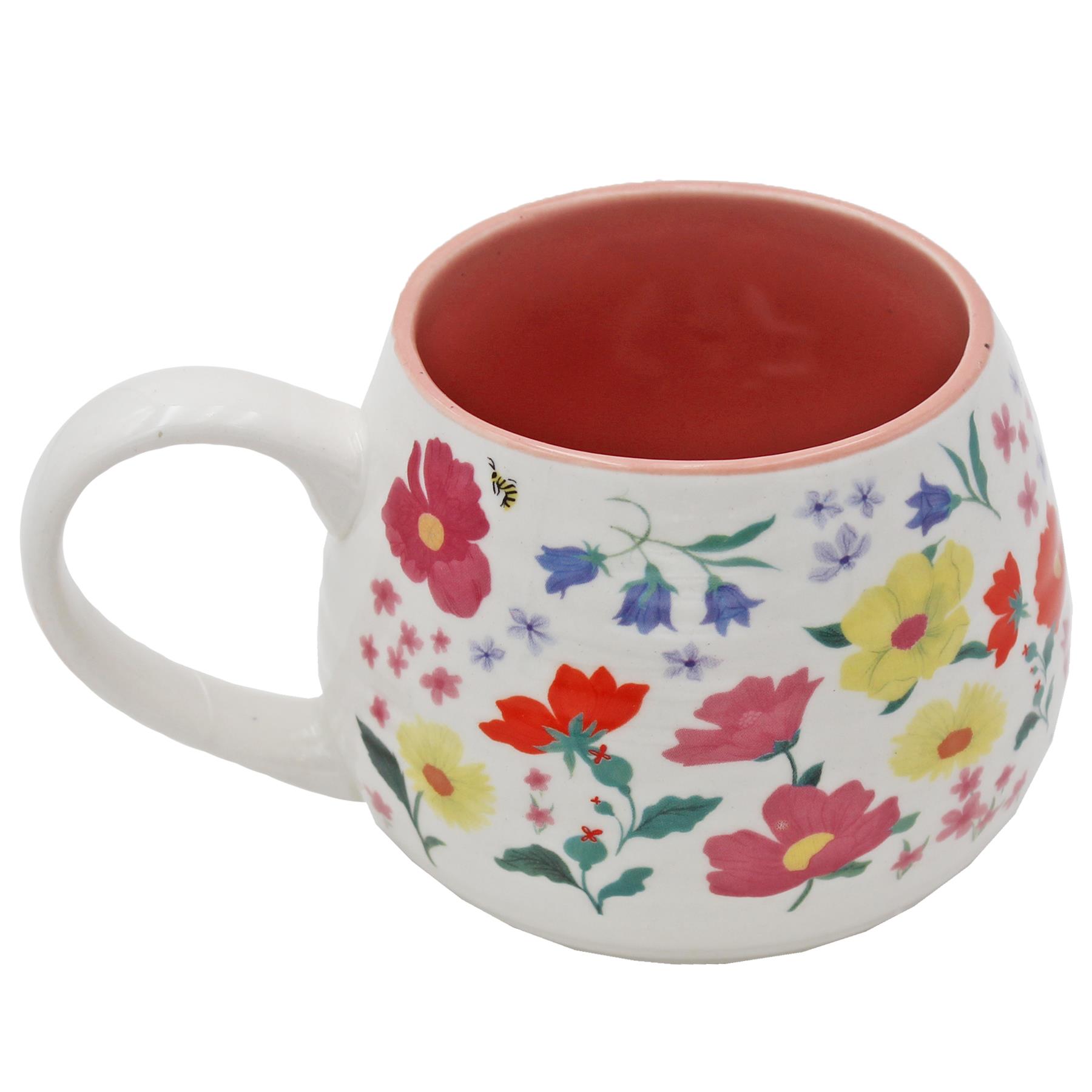 Ceramic Mum Mug with Gold Wording Floral Design Mother's Day Gift