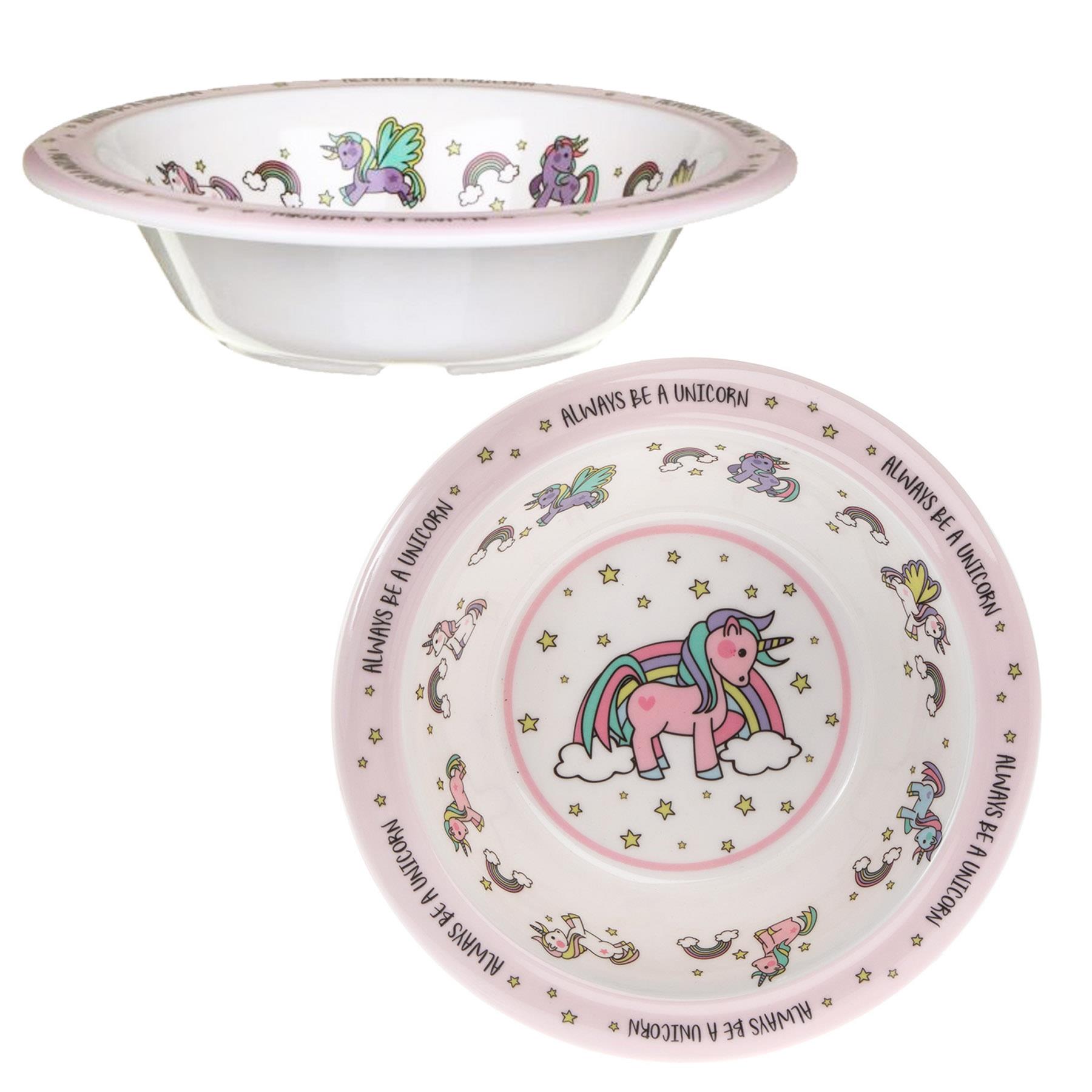 Unicorn Bowl Children's Tableware Dining Melamine
