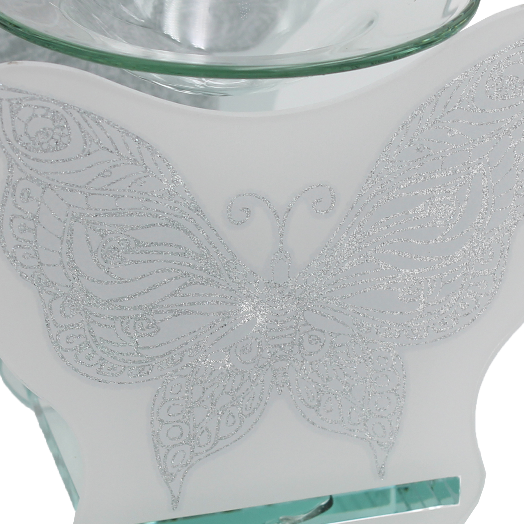 Glass Wax Melt / Oil Warmer / Candle Holder and FREE Wax Melts - Butterfly