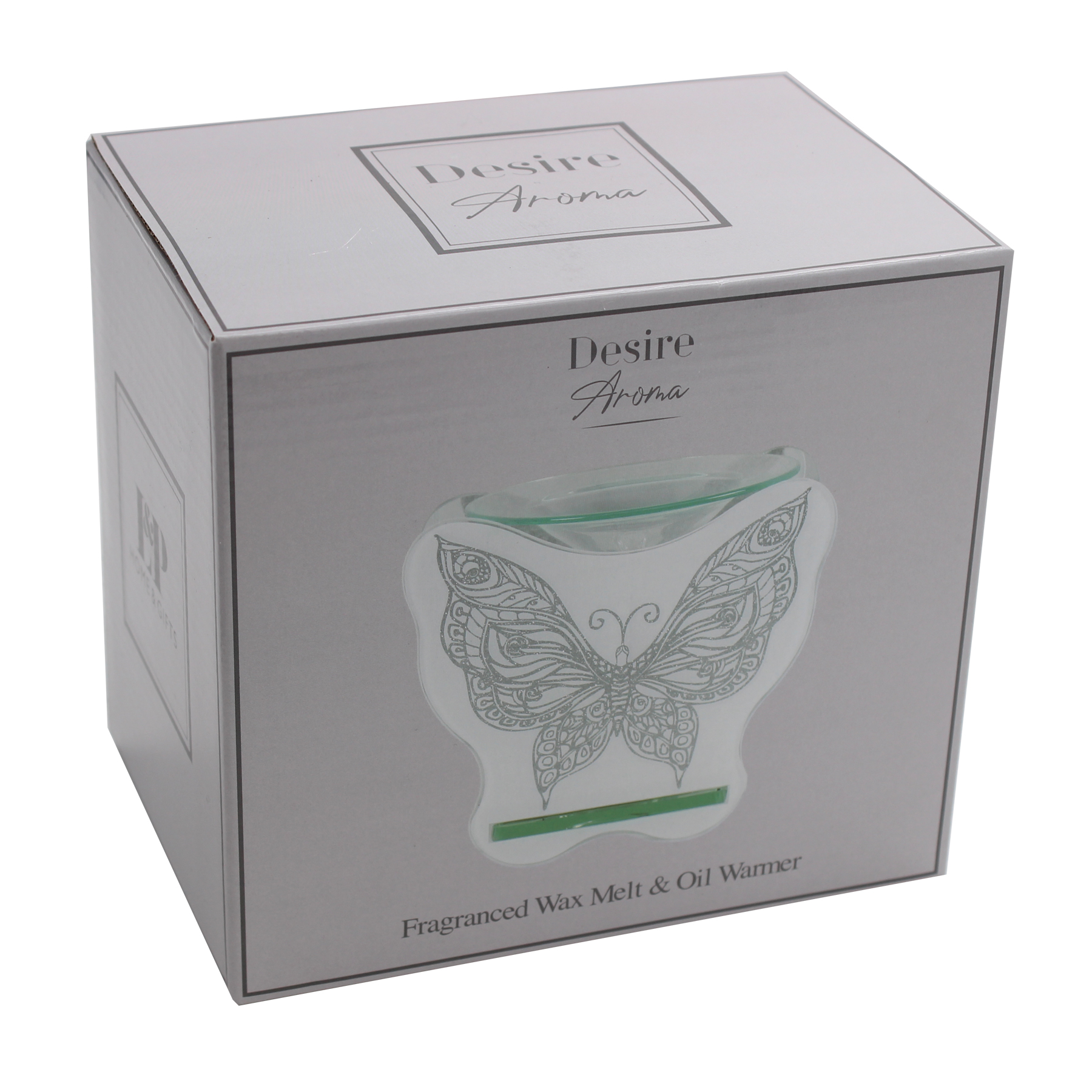 Glass Wax Melt / Oil Warmer / Candle Holder and FREE Wax Melts - Butterfly