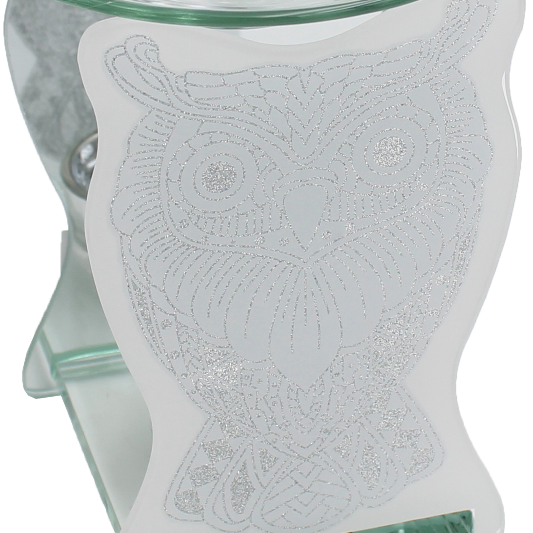 Glass Wax Melt / Oil Warmer / Candle Holder and FREE Wax Melts - Owl