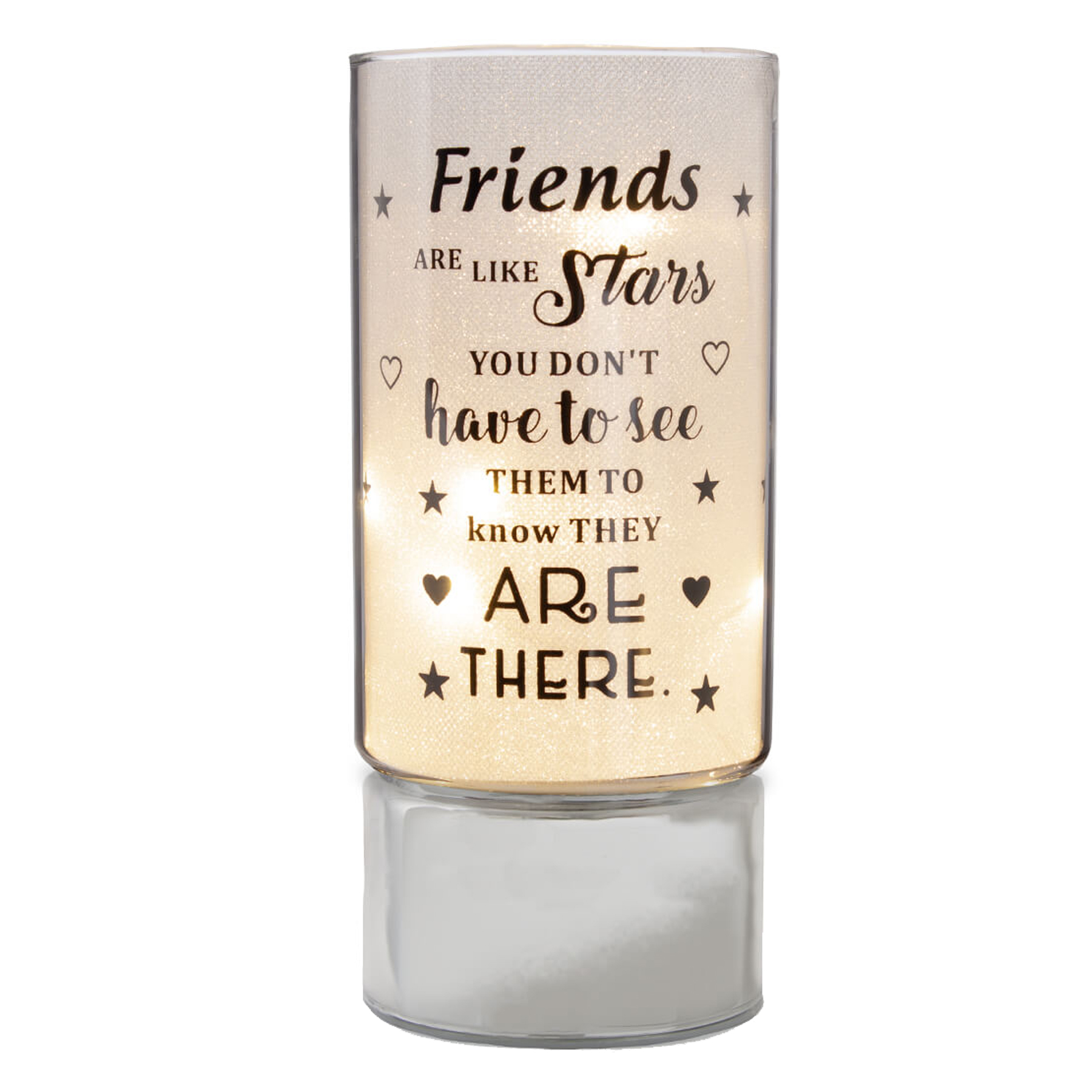 LED Tube Light with Sentiment - Battery Operated - Friends