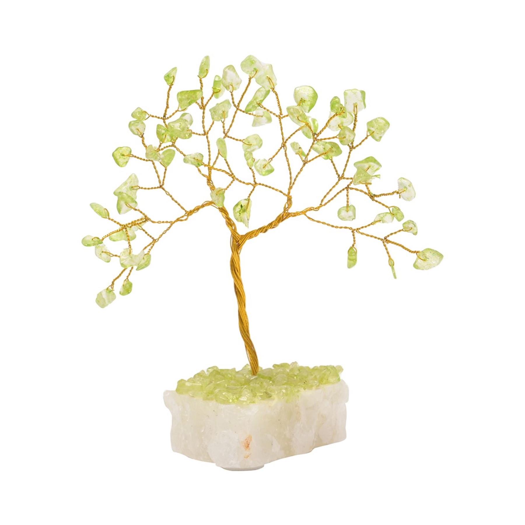 Mini Gemstone Tree Ornament 13cm - Peridot