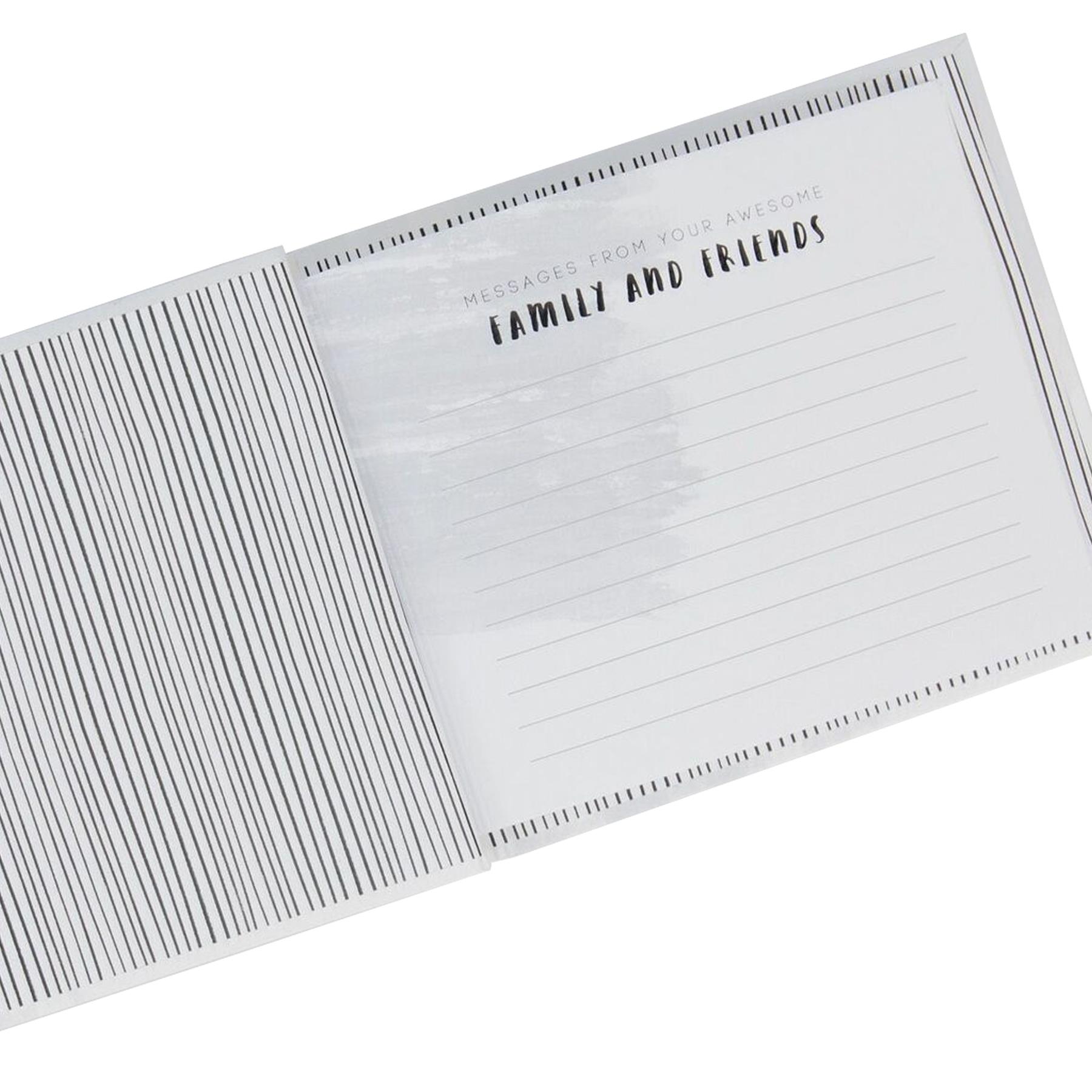 Luxe Birthday Guest Book With Photo Album by Hotchpotch - Grey 18th