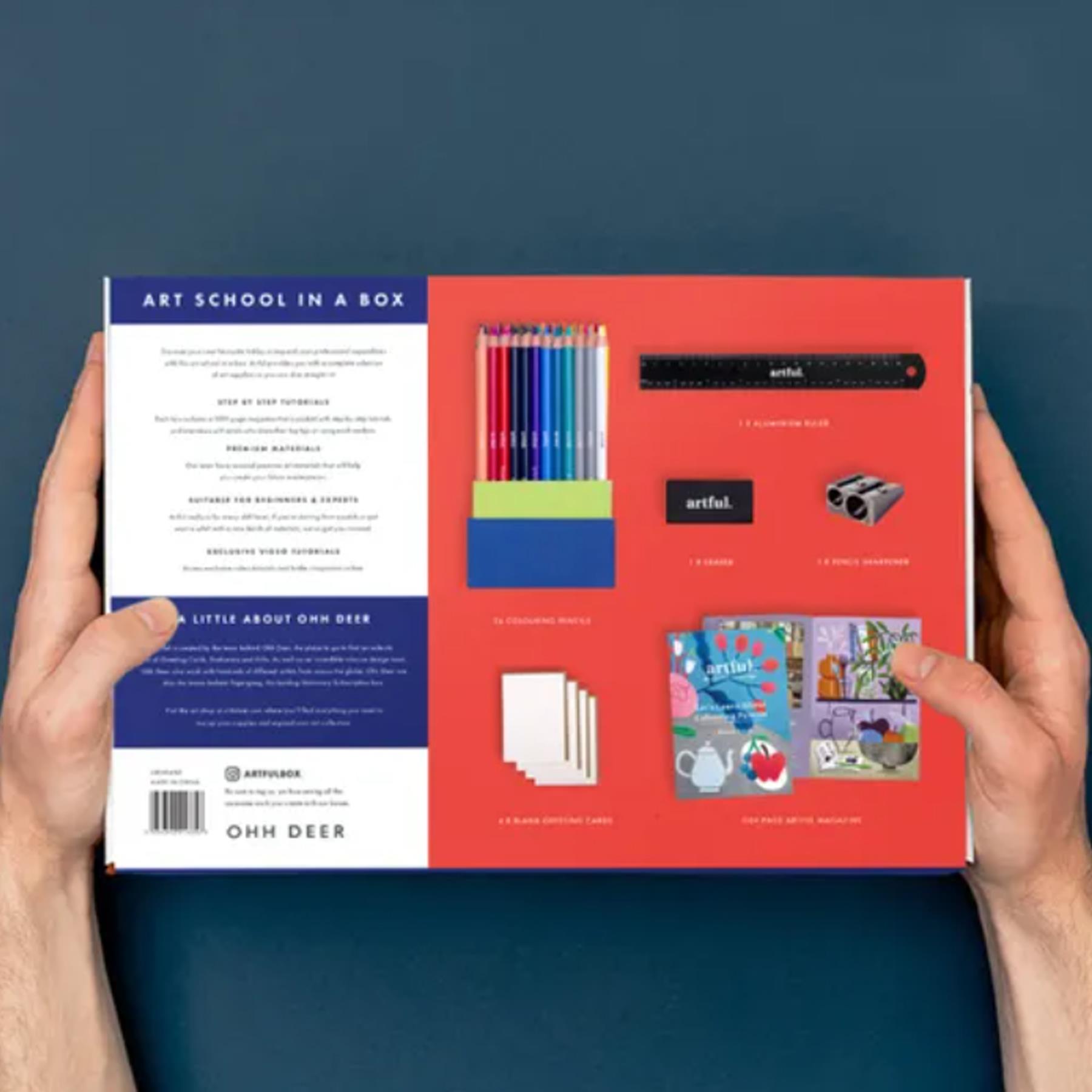 Artful Art School in a Box Christmas Gift - Colouring Pencils