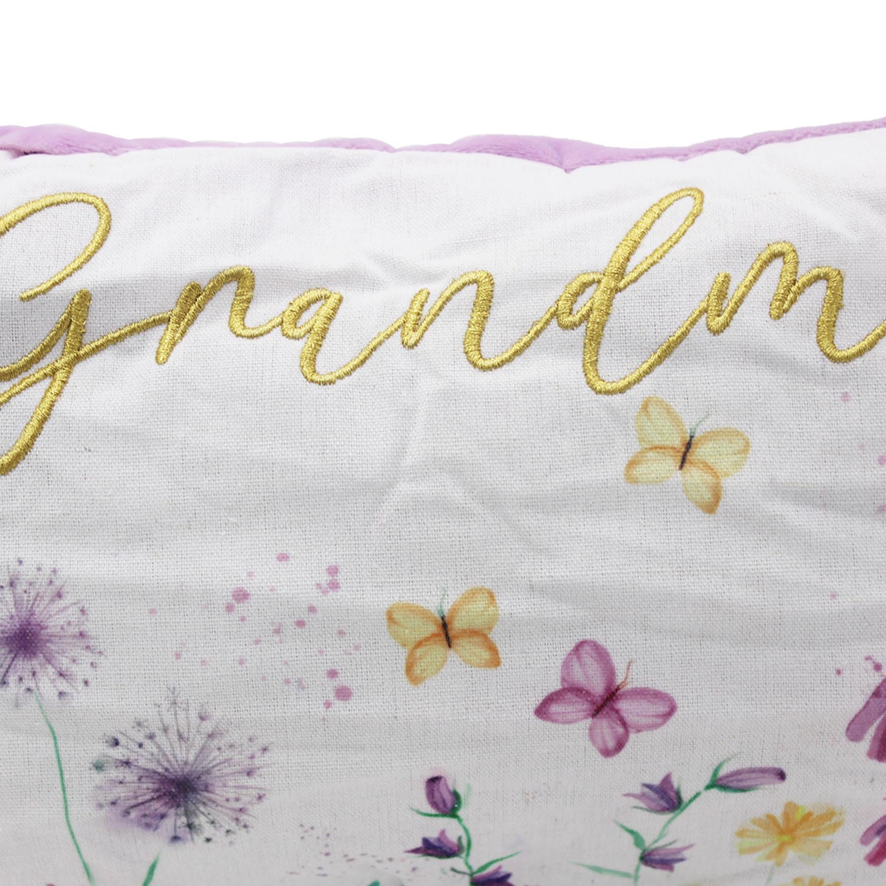 Grandma Embroidered Pillow Cushion 24cm x 33cm - Mother's Day Gift