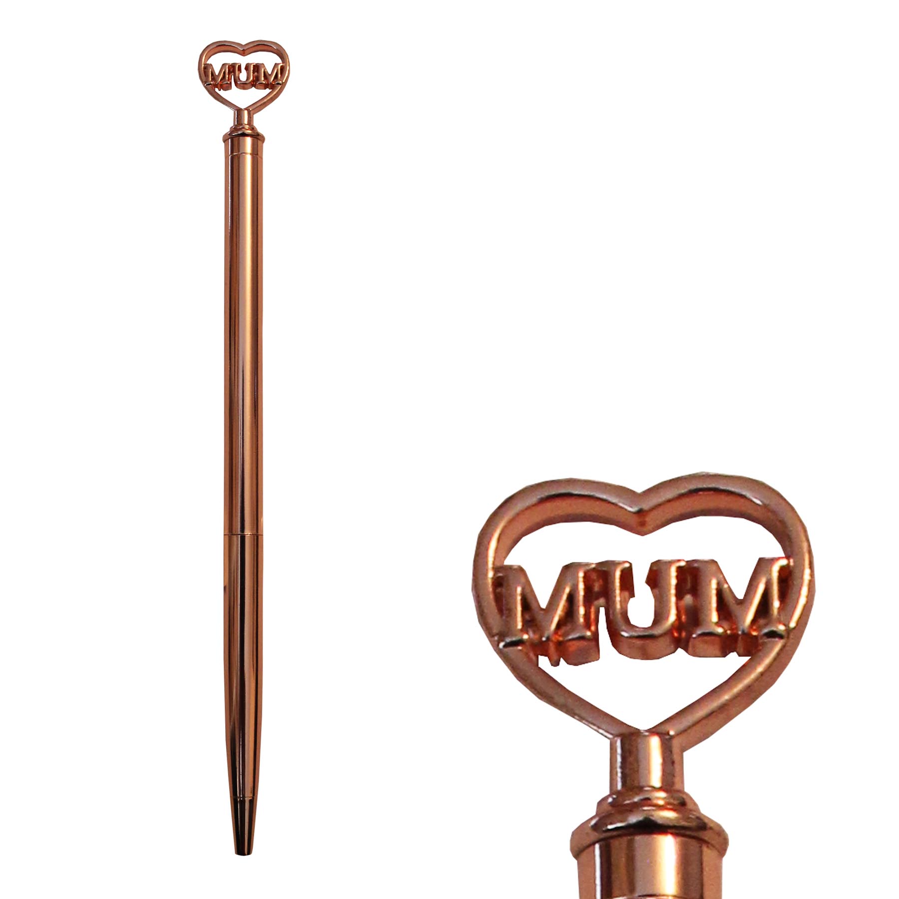 Rose Gold Pen with Mum Word Top Ideal Mother's Day Gift