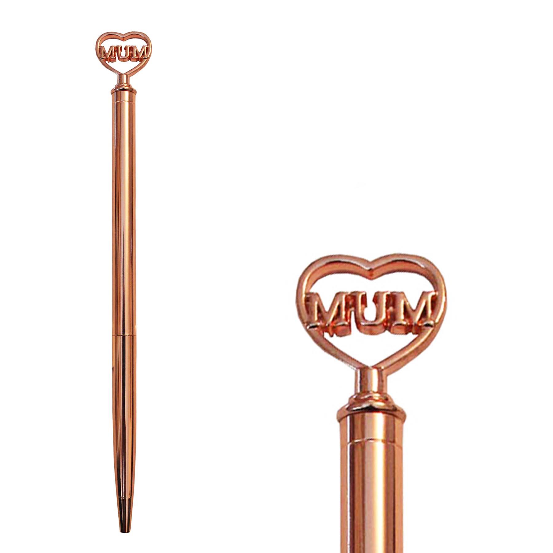 Boxed Rose Gold Pen with Mum Word Top Ideal Mother's Day Gift
