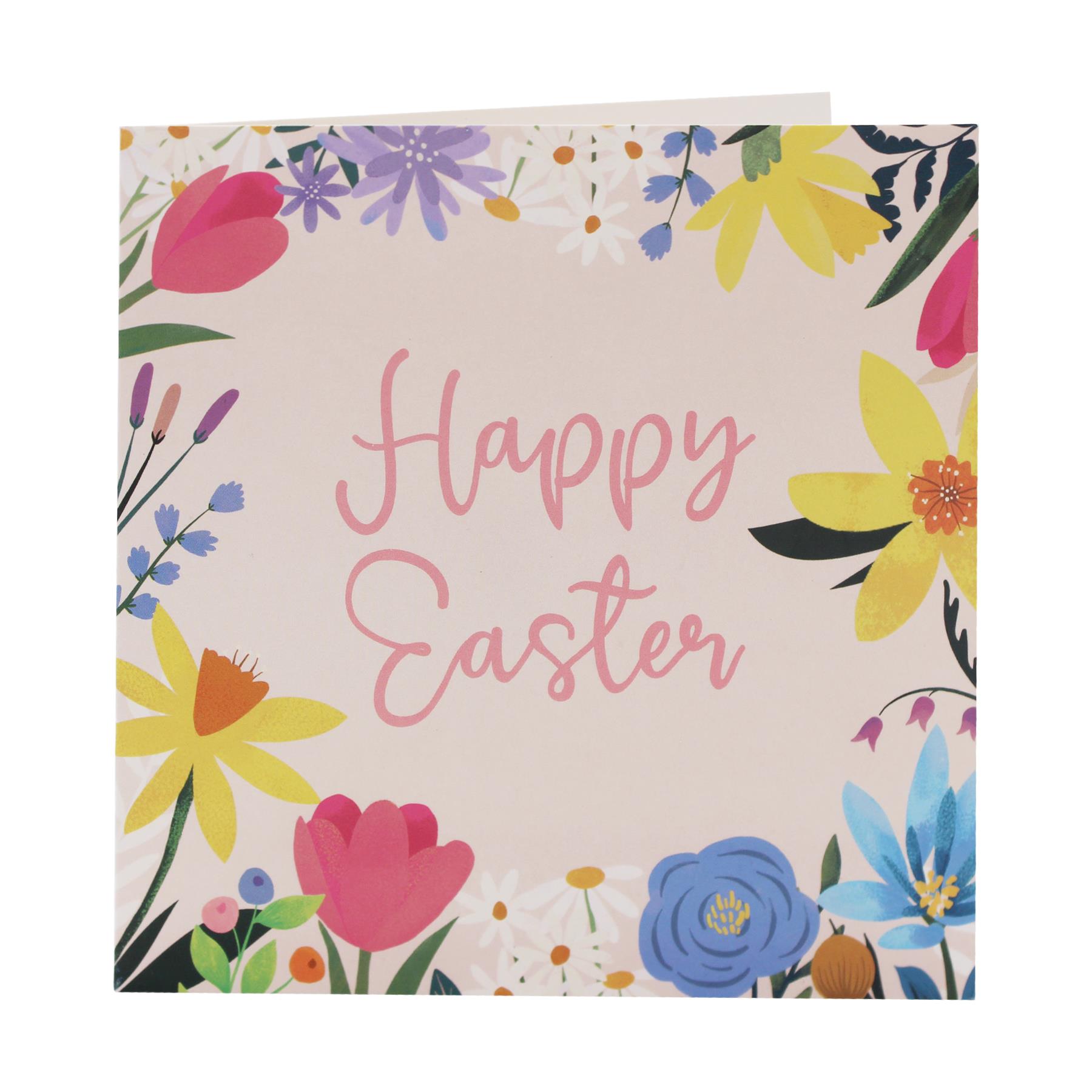 Pack of 8 Easter Greeting Cards - Flowers and Eggs Designs