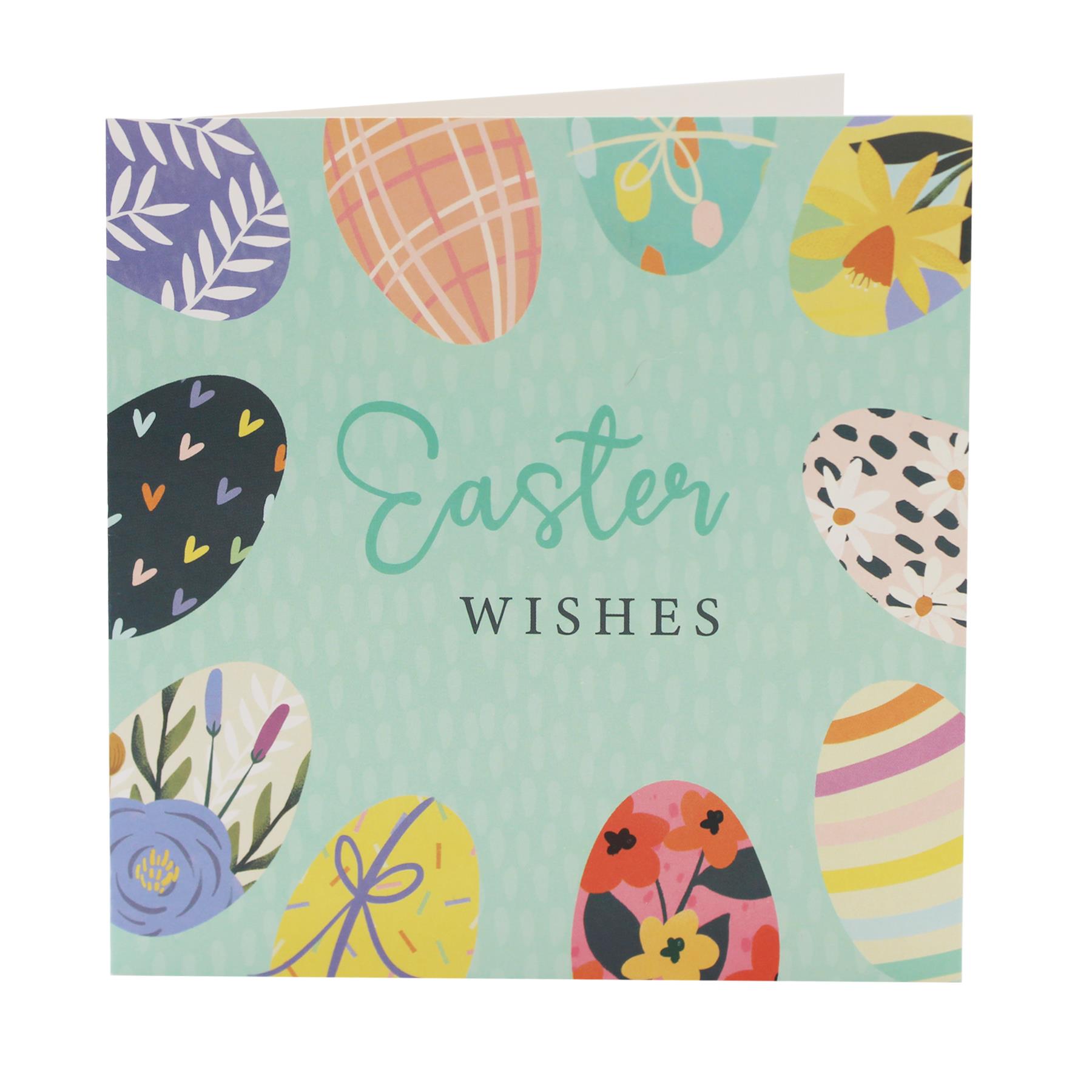 Pack of 8 Easter Greeting Cards - Flowers and Eggs Designs