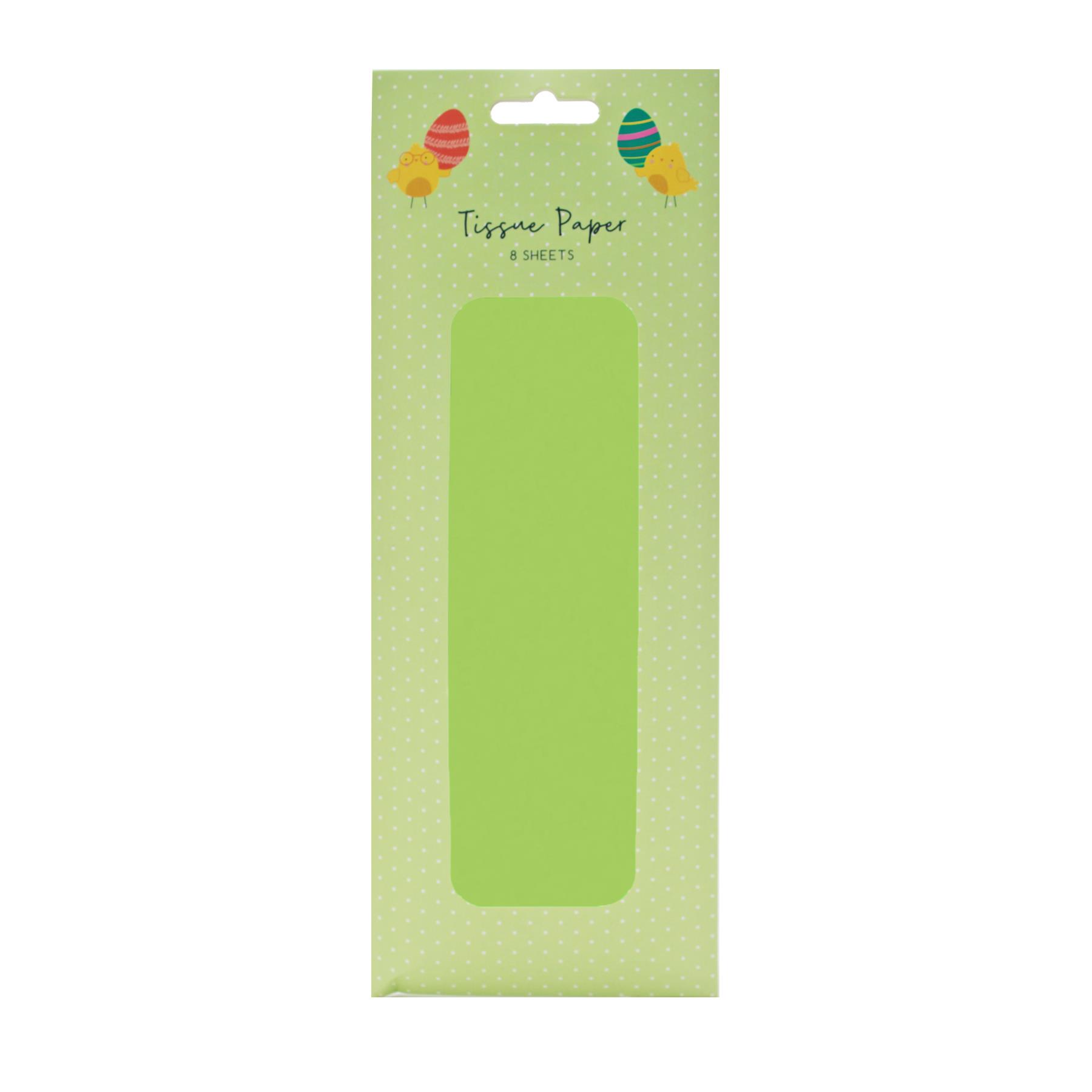 Tissue Paper Easter, Mothers Day, Birthdays 8 Sheets - Green