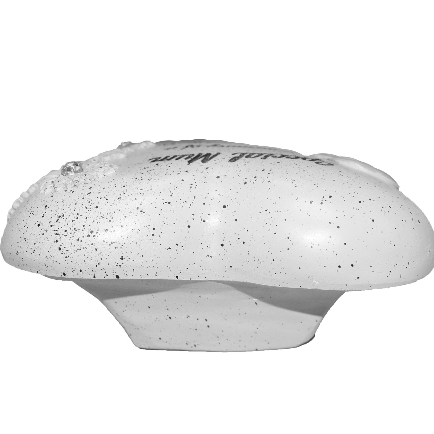 Memorial Heart Plaque with Flower and Wording Polyresin - Special Mum