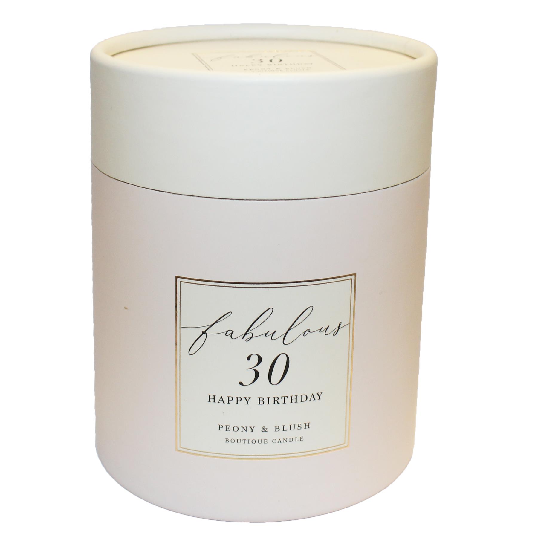 30th Birthday Candle Scented with Diamante Bow