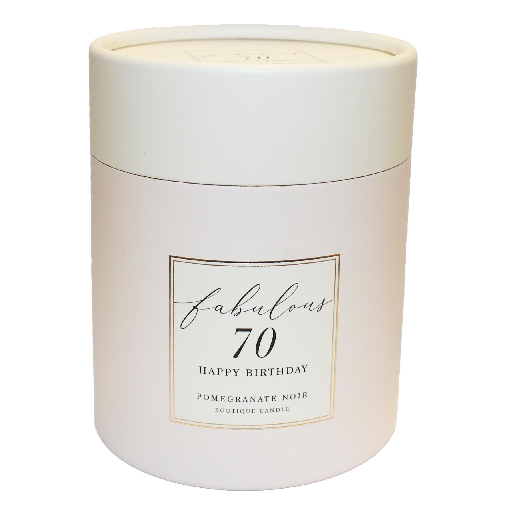 70th Birthday Candle Scented with Diamante Bow