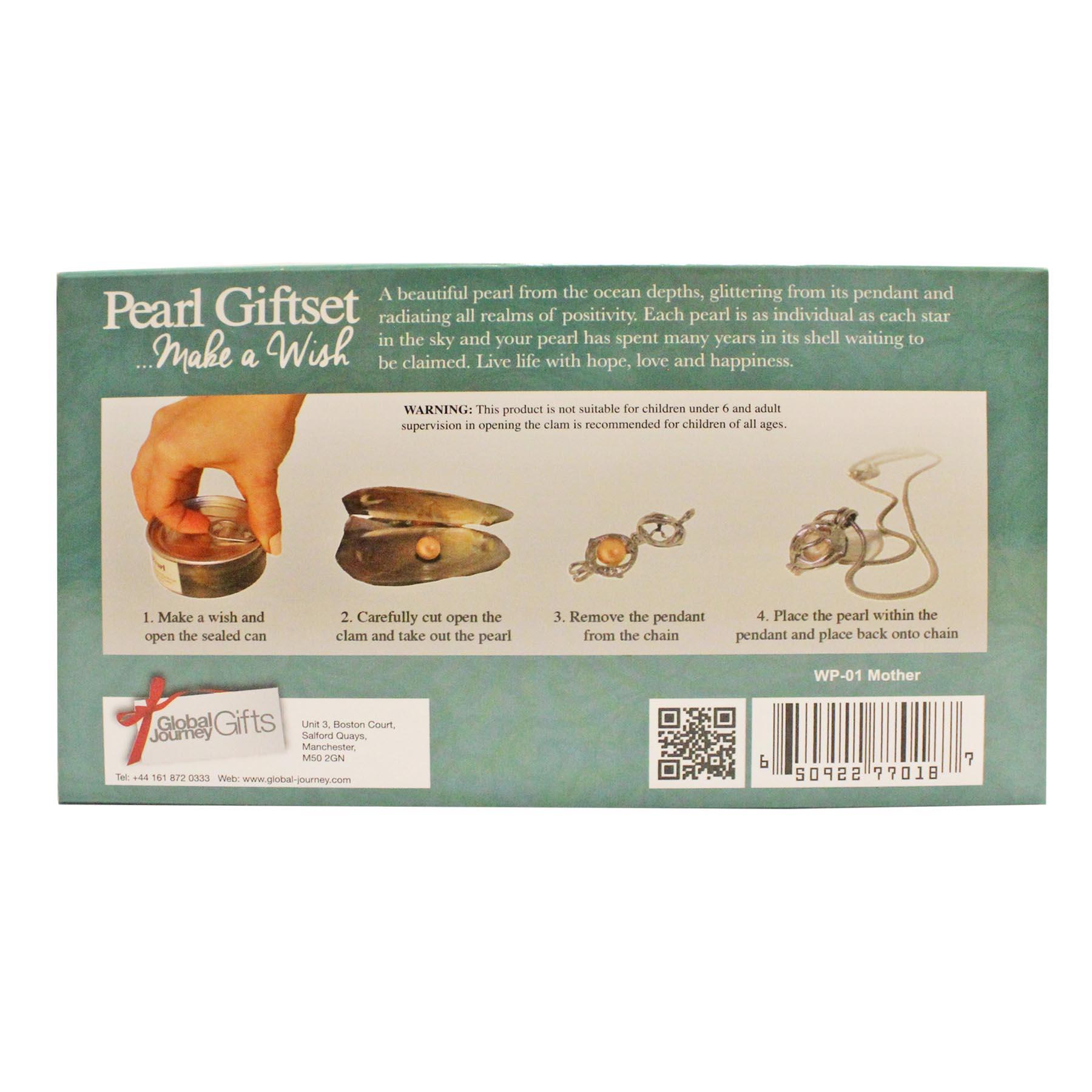 Mother Wish Pearl and Pendant Necklace Gift Set