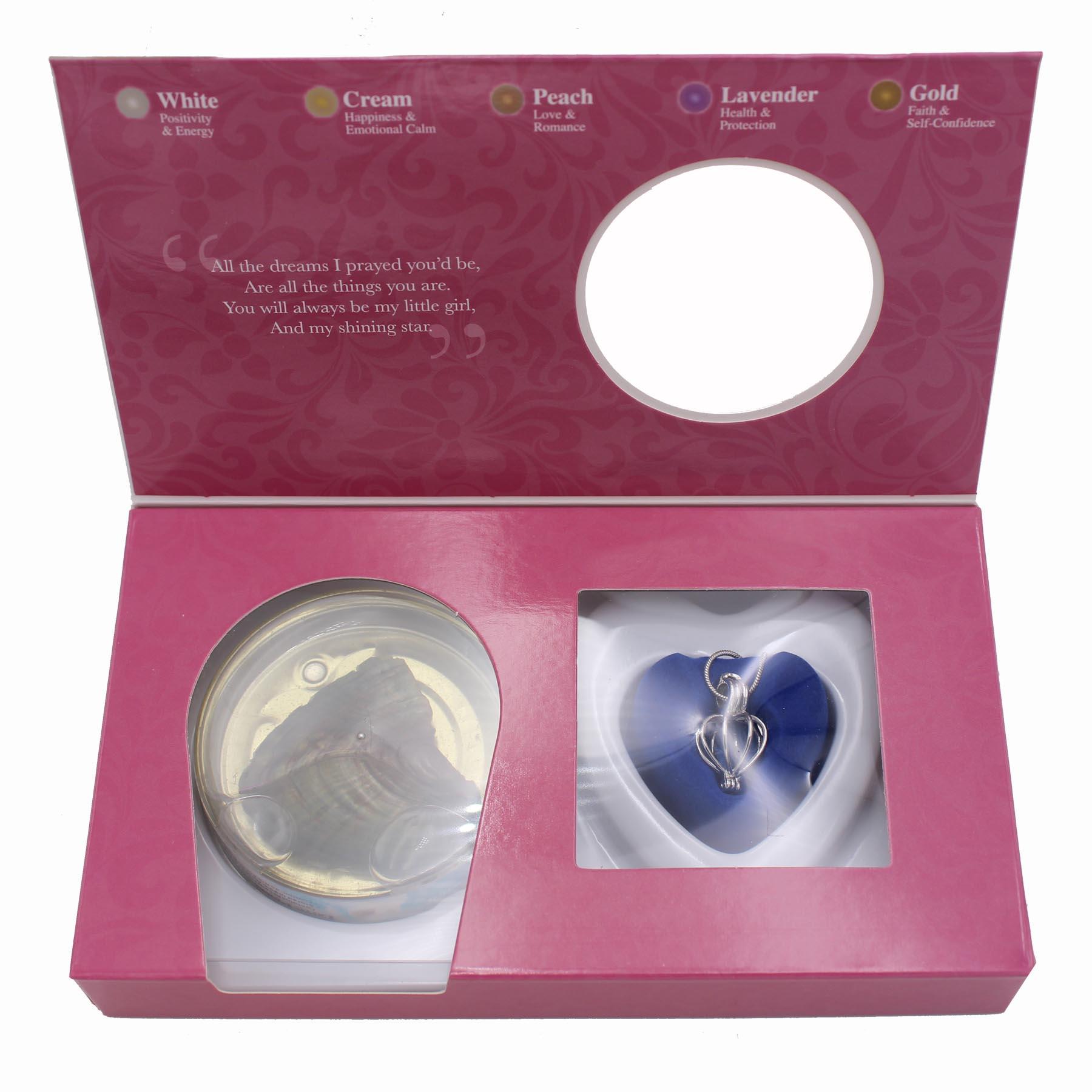 Daughter Wish Pearl and Pendant Necklace Gift Set