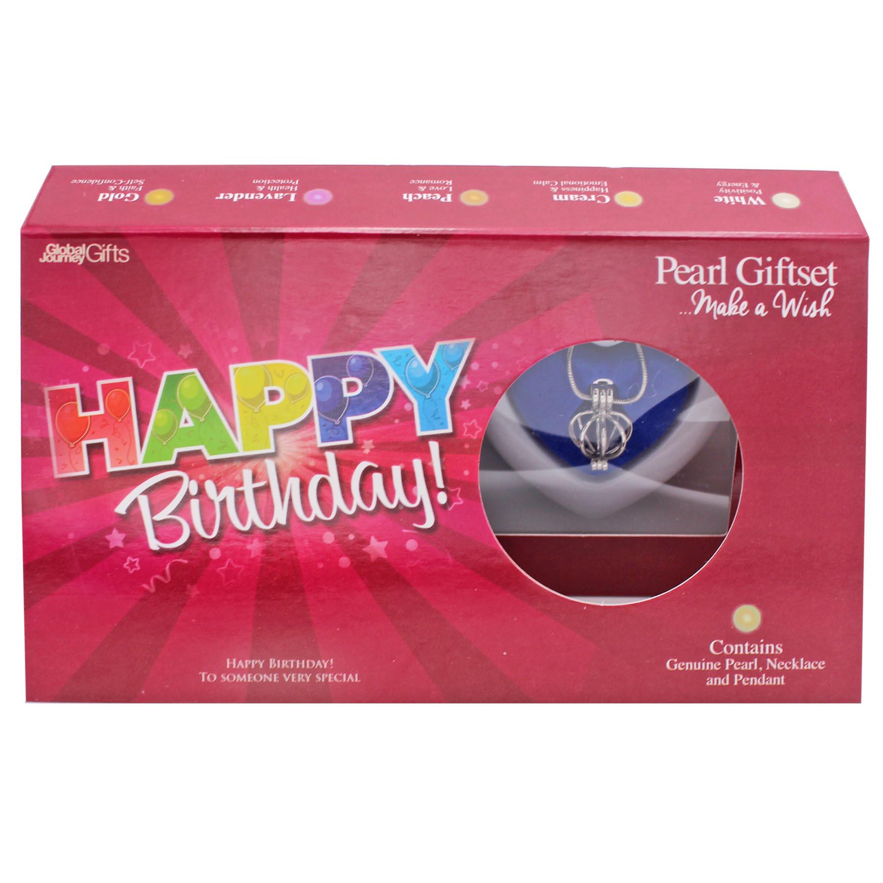 image452360075.jpg Happy Birthday Wish Pearl and Pendant Necklace Gift Set