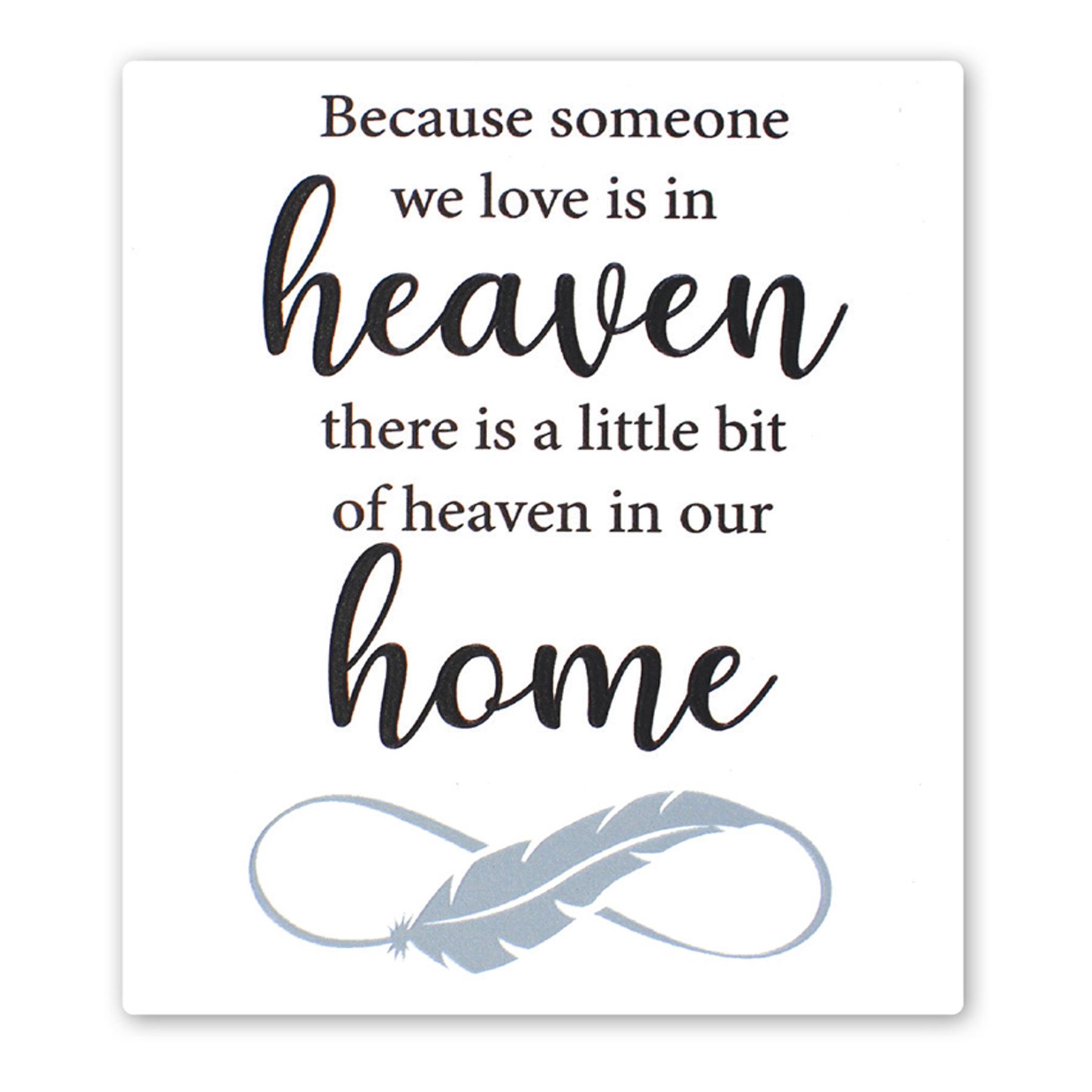 Ceramic Tile Plaque Hanging or Standing Sentiments - Heaven