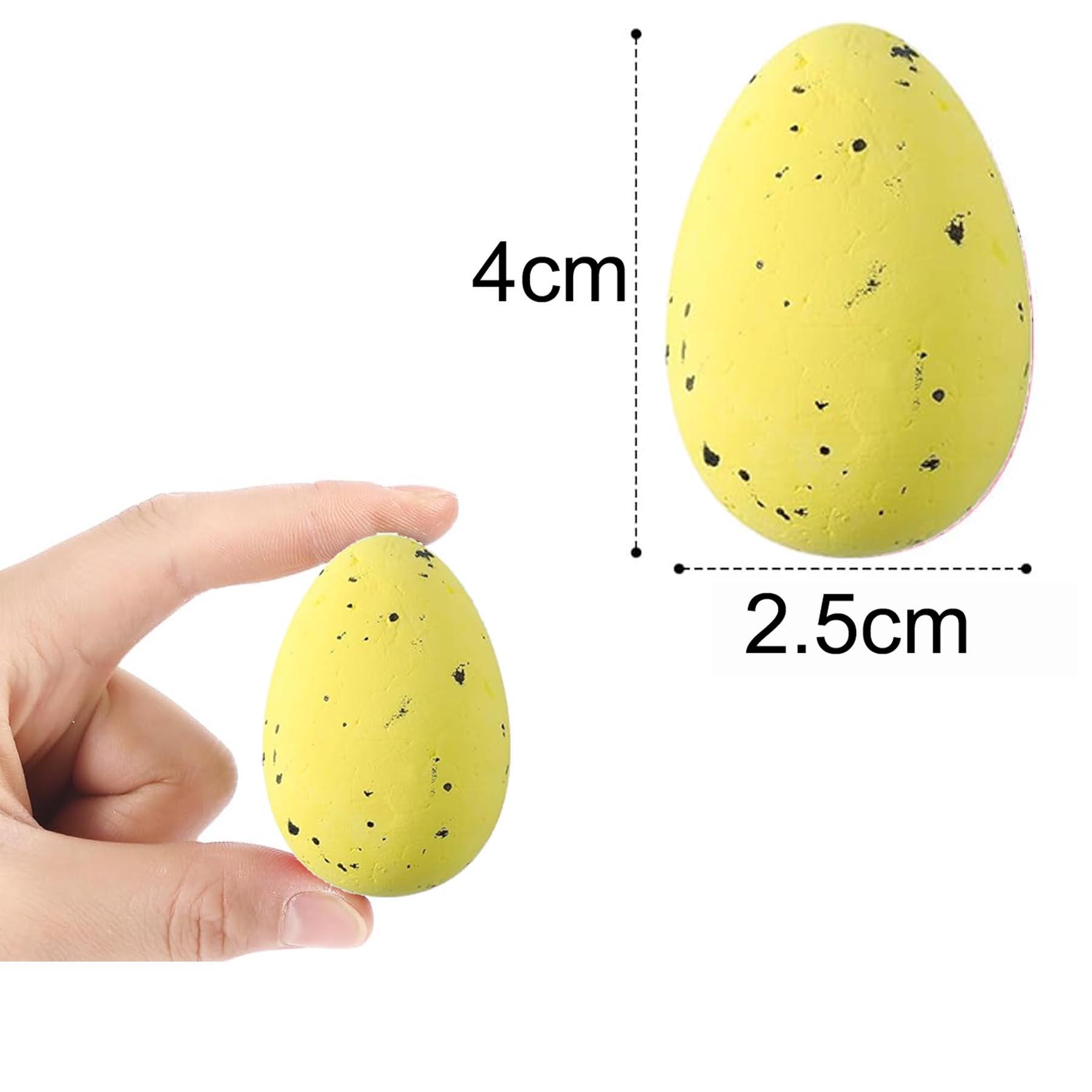 Easter Foam Eggs 30 Pack Ideal for Crafts and Easter Egg Hunts - Yellow