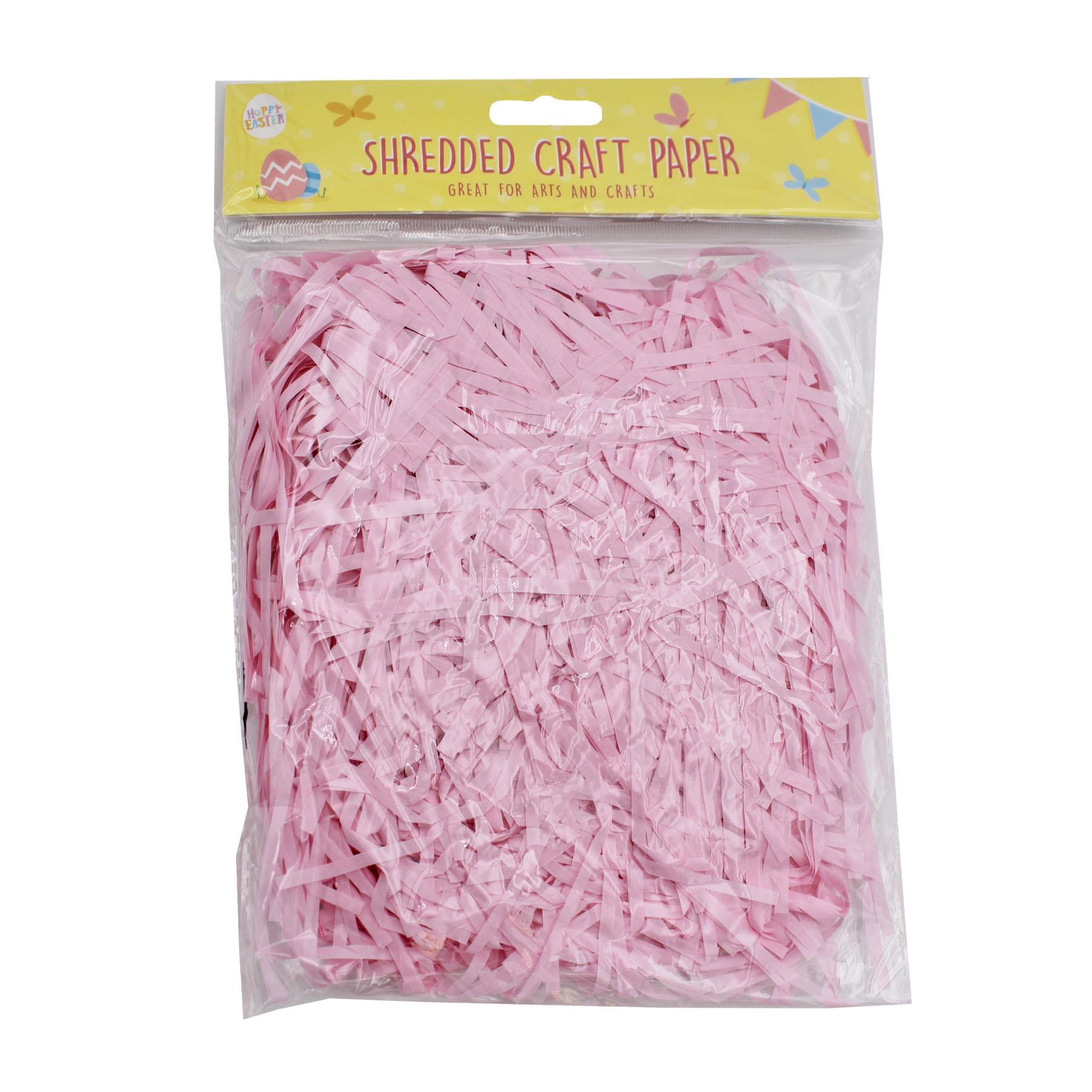 Easter Shredded Tissue Paper Crafts Hamper Filling Gift Wrapping - Pink