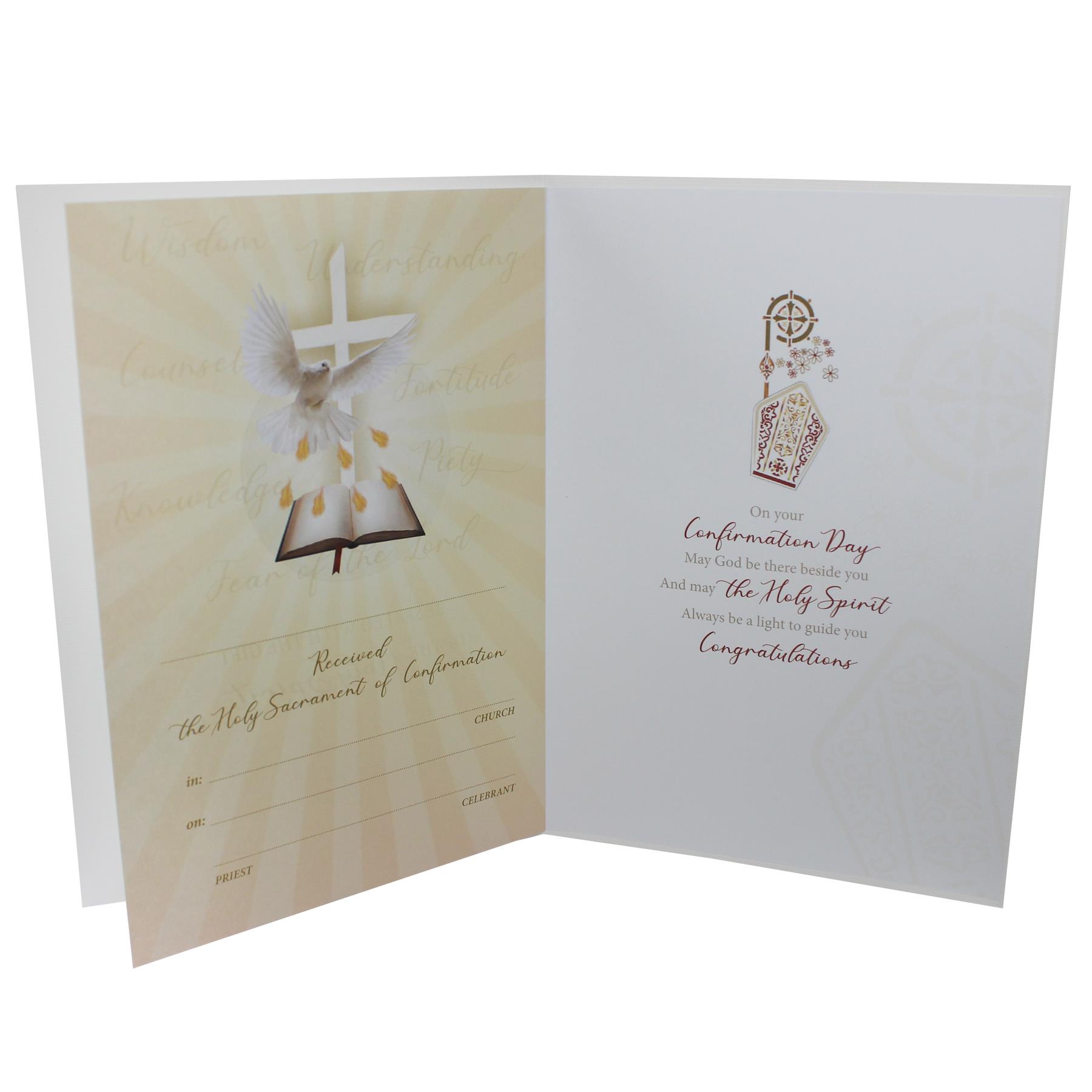 3D On Your Confirmation Day Card with Envelope F40801