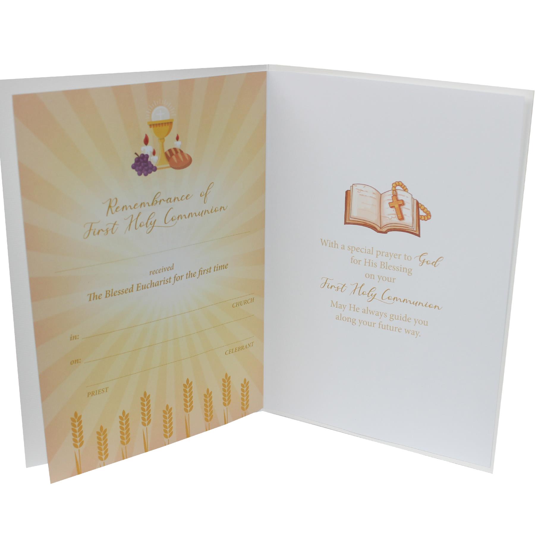 image463167019.jpg 3D First Holy Communion Card with Envelope C40601