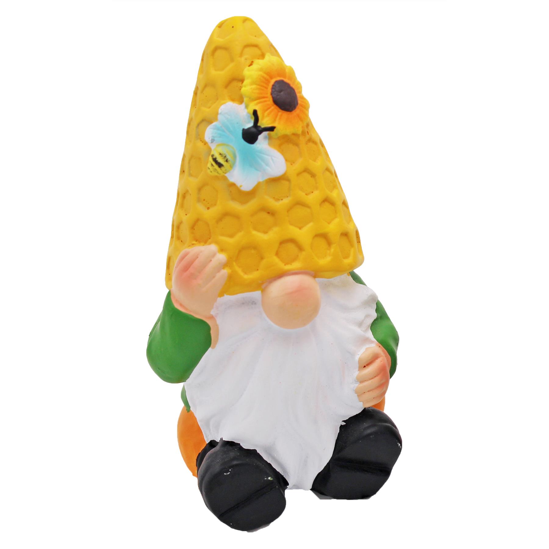 image463574492.jpg Garden Gonks Set of Two 15cm Ornaments with Beehive Hats