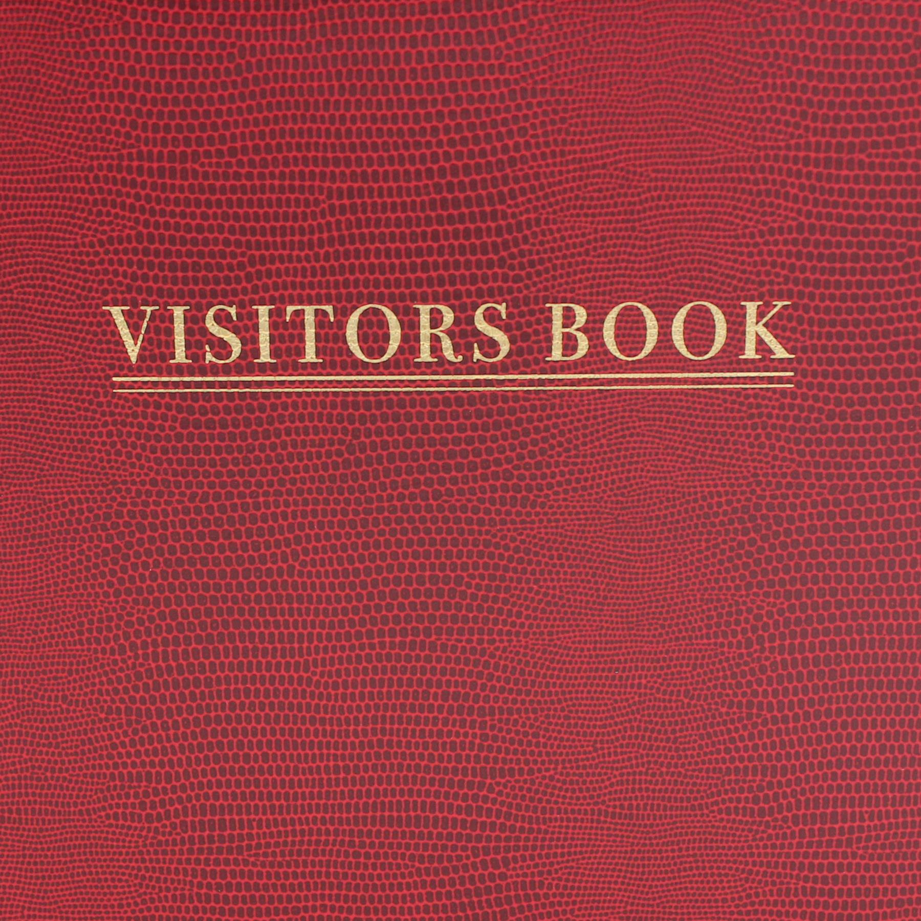 Visitor Book for Business Office Hotels Guest Houses Reception - Red