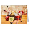 Christmas Cards with Envelopes 6 Pack Fun Naughty Elf Designs