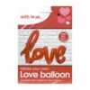 Red Foil "Love" Balloon Valentines Day Decoration 78cm - Inflate with Air
