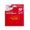 Pack of 12 Heart Balloons Red Valentines Decorations