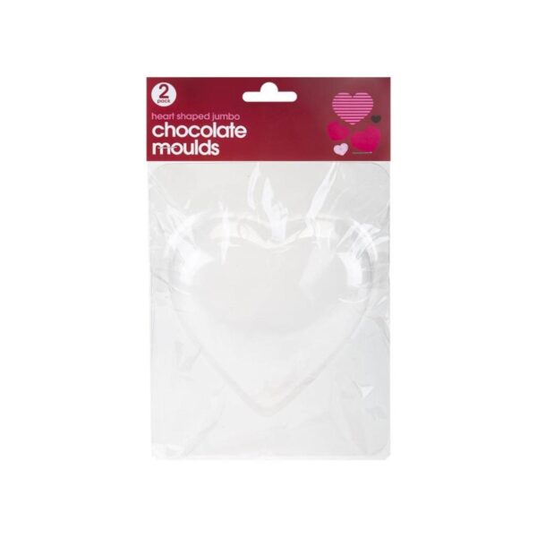 Valentines Chocolate Heart Moulds Pack of 2