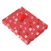 Valentines Wrapping Paper Sheets and Tags Pack of 2 Red with Hearts