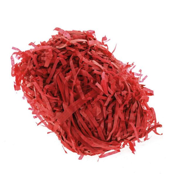 Valentines Shredded Tissue Paper for Gift Bag Hamper Red 25g