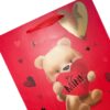 Medium Gift Bag Valentines Day Red Be Mine Bear Design - 33cm x 26.5cm