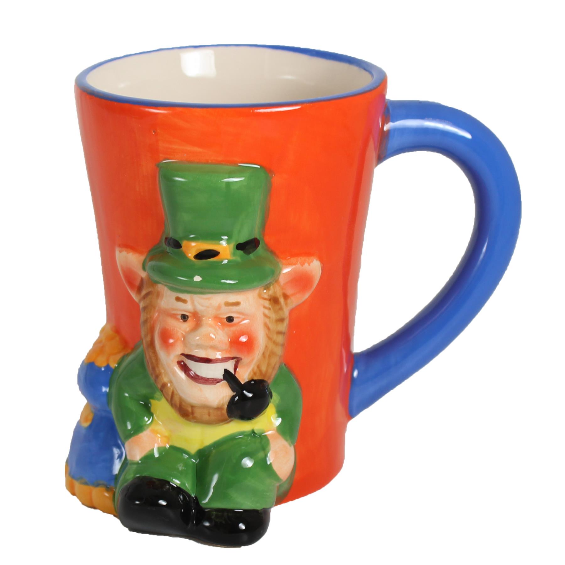 Leprechaun Ceramic Mug St Patricks Day Colourful Novelty Gift Boxed
