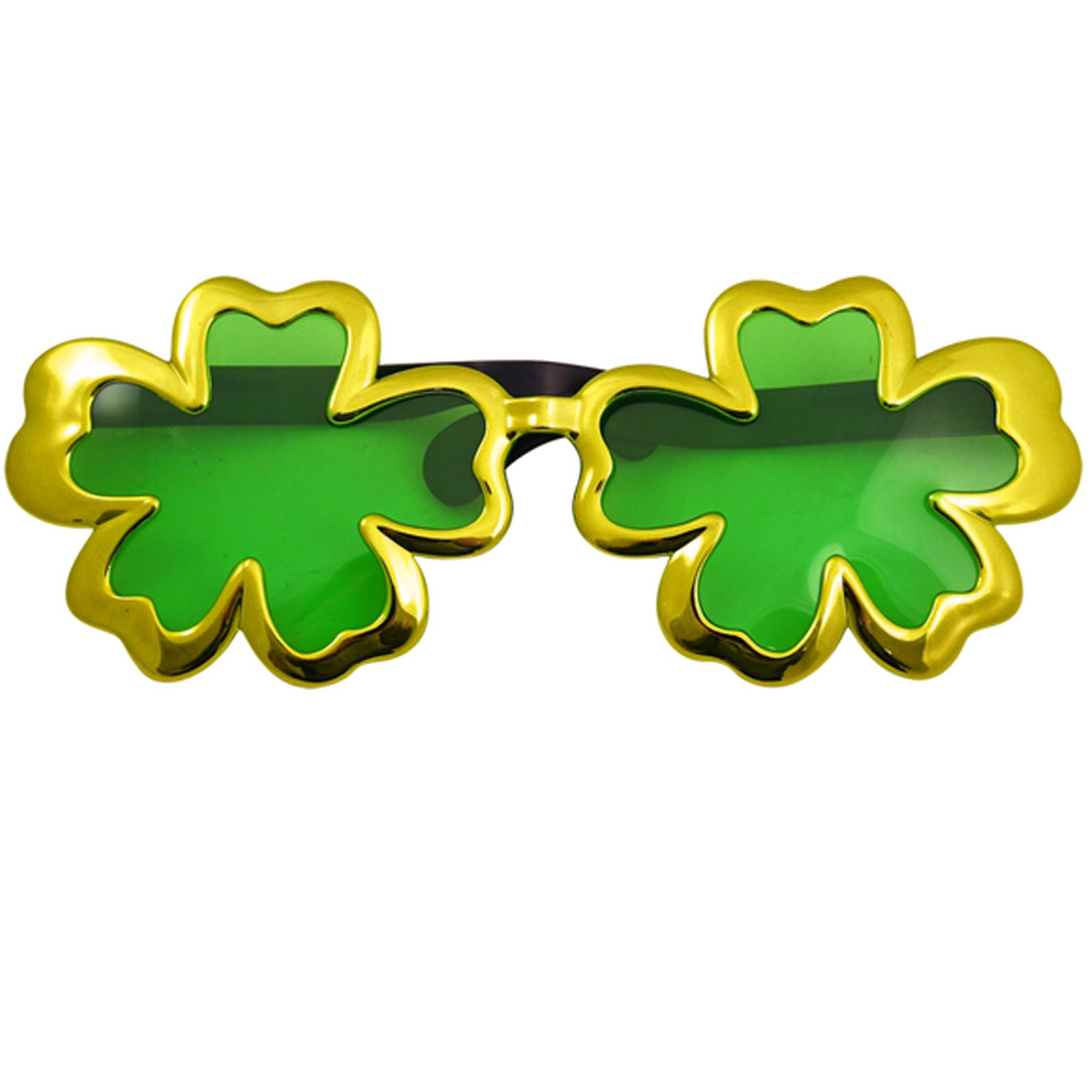 Giant Shamrock Glasses St Patricks Day Clover Party Dress Up