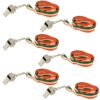 St Patricks Day Whistles on Irish Lanyard Set of 6 Party Fun Accessories