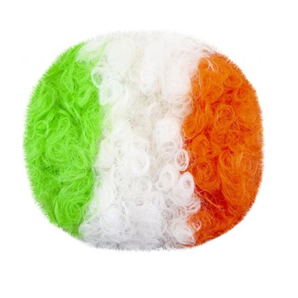 St Patricks Day Irish Wig Green White Orange Party Dress Up