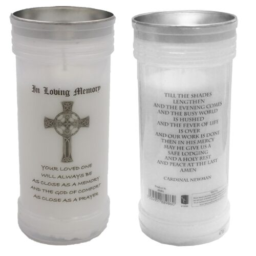 Pillar Candle In Holder In Loving Memory Close as a Memory
