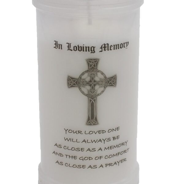 Pillar Candle In Holder In Loving Memory Close as a Memory